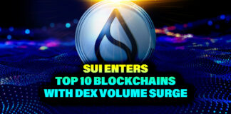 Sui Enters Top 10 Blockchains with DEX Volume Surge