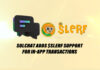 SolChat Adds $SLERF Support for In-App Transactions